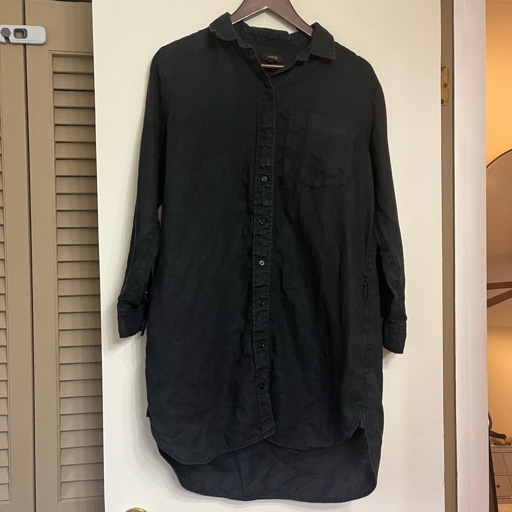 Quince 100% European Linen Shirt Dress in XS
